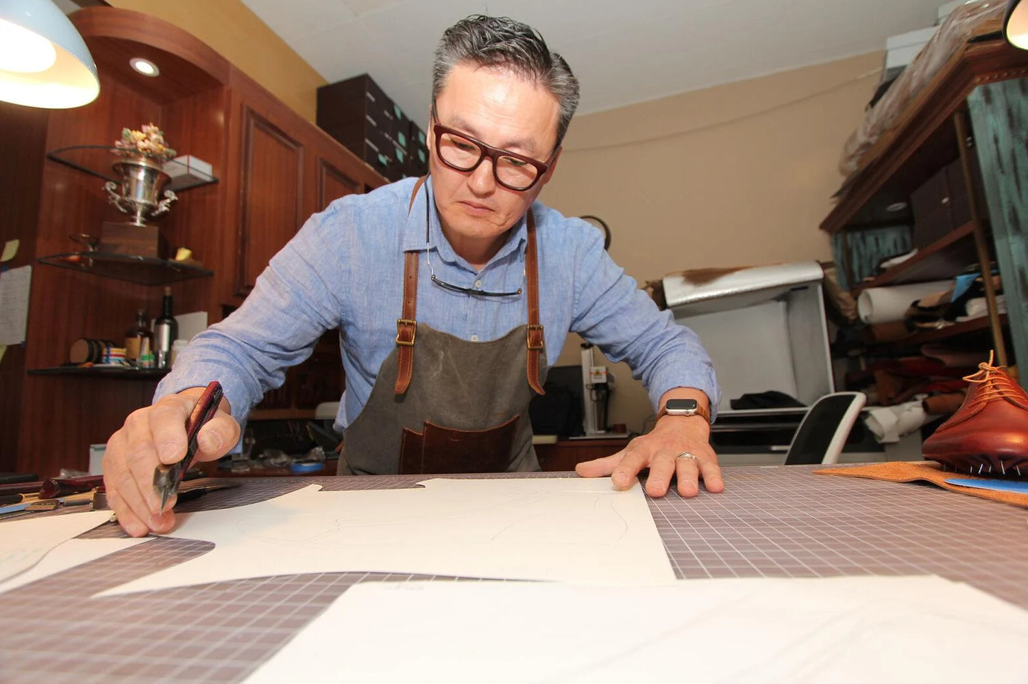 Eugo Gombosed shoe designer and artisan