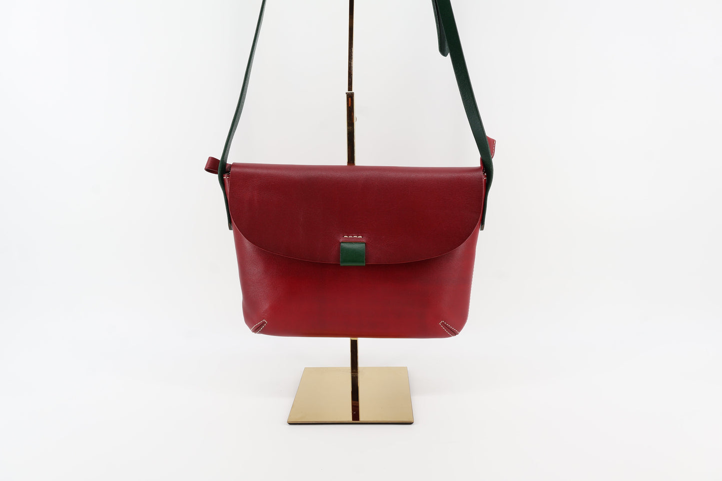 Red Leather Crossbody Bag – Modern Classic Eugo