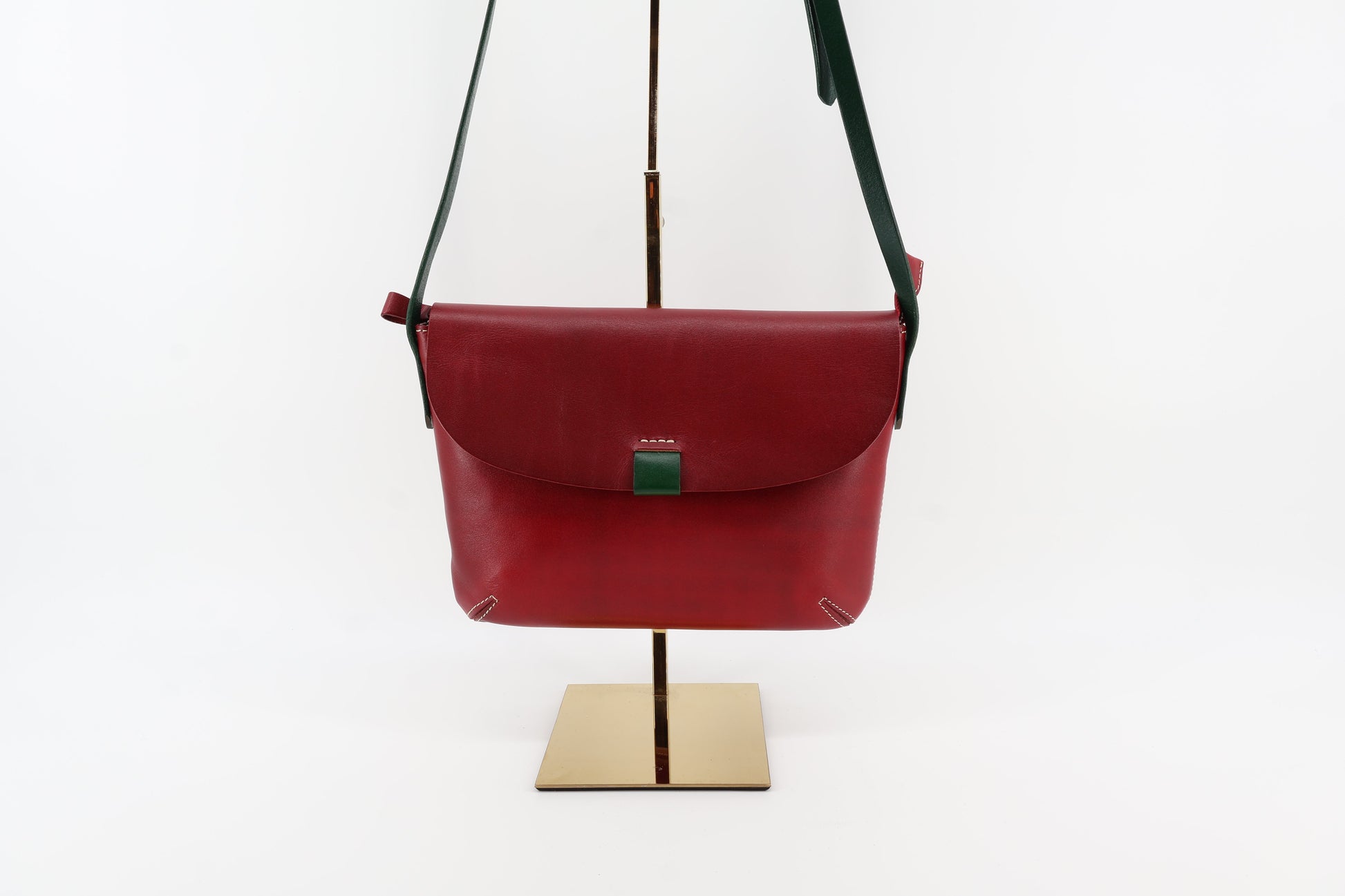 Red Leather Crossbody Bag – Modern Classic Eugo