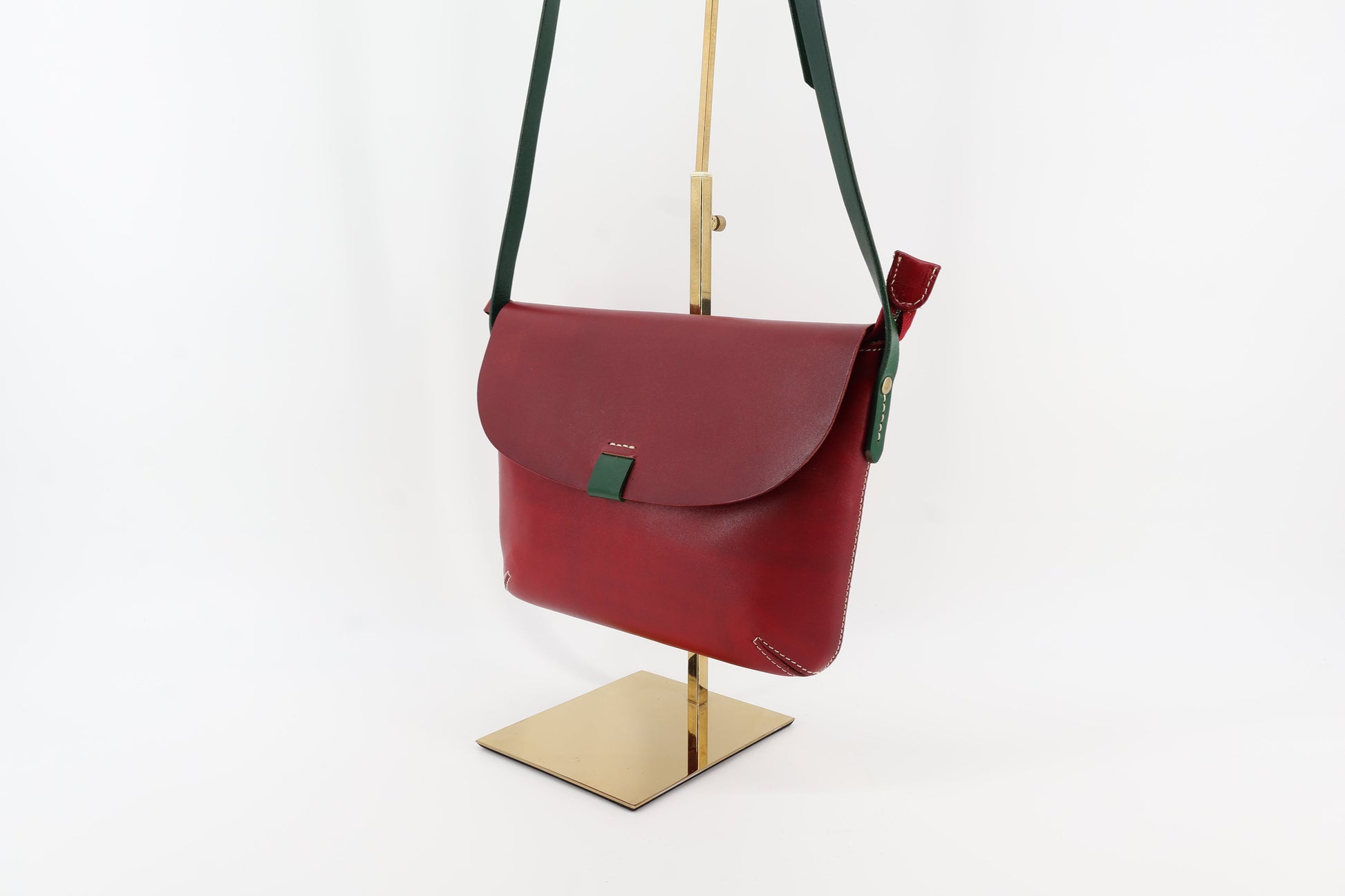 Red Leather Crossbody Bag – Modern Classic Eugo