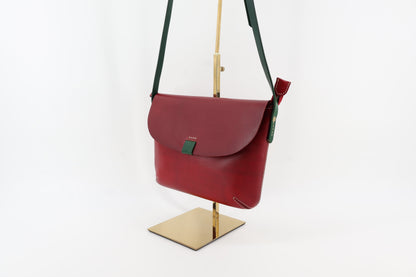 Red Leather Crossbody Bag – Modern Classic Eugo