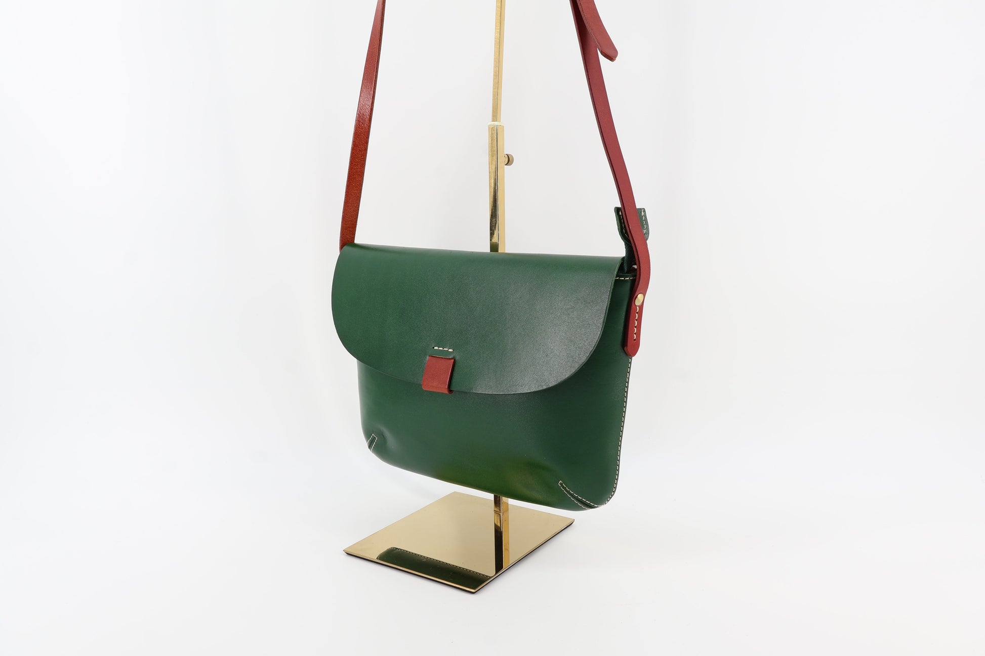 Green Leather Crossbody Bag – Modern Classic Eugo