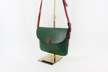 Green Leather Crossbody Bag – Modern Classic Eugo