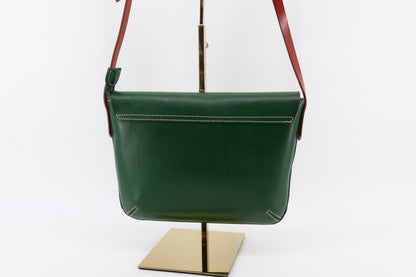 Green Leather Crossbody Bag – Modern Classic Eugo