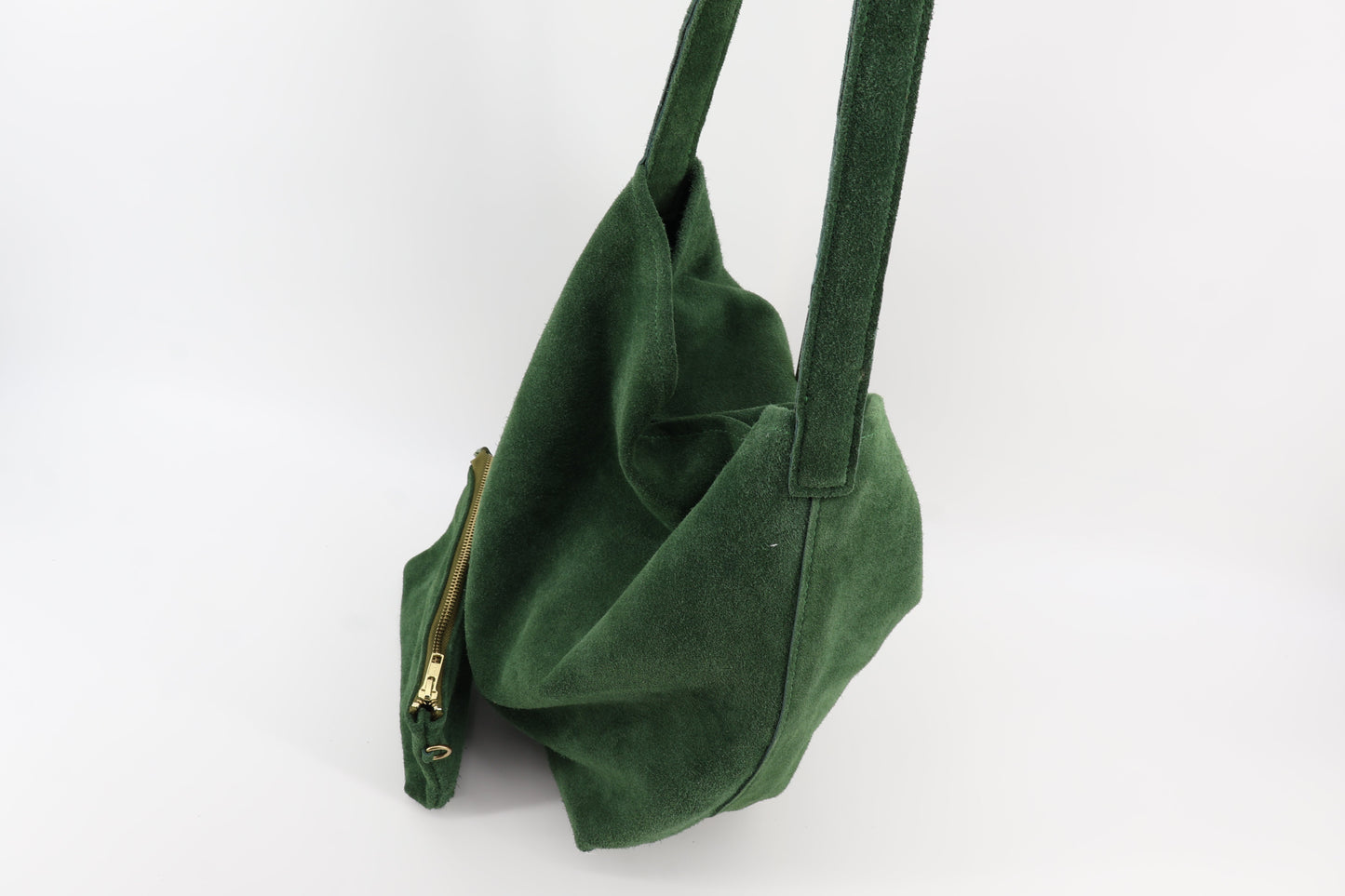 Forest Suede Hobo & Zip Pouch Eugo
