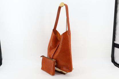 Saddle Leather Hobo & Zip Pouch Eugo