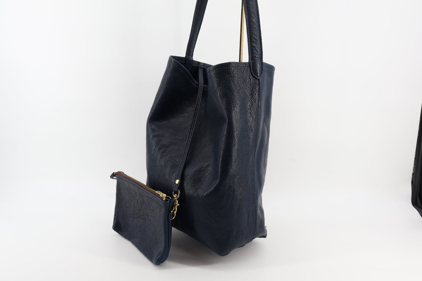 Midnight Leather Hobo & Zip Pouch Eugo