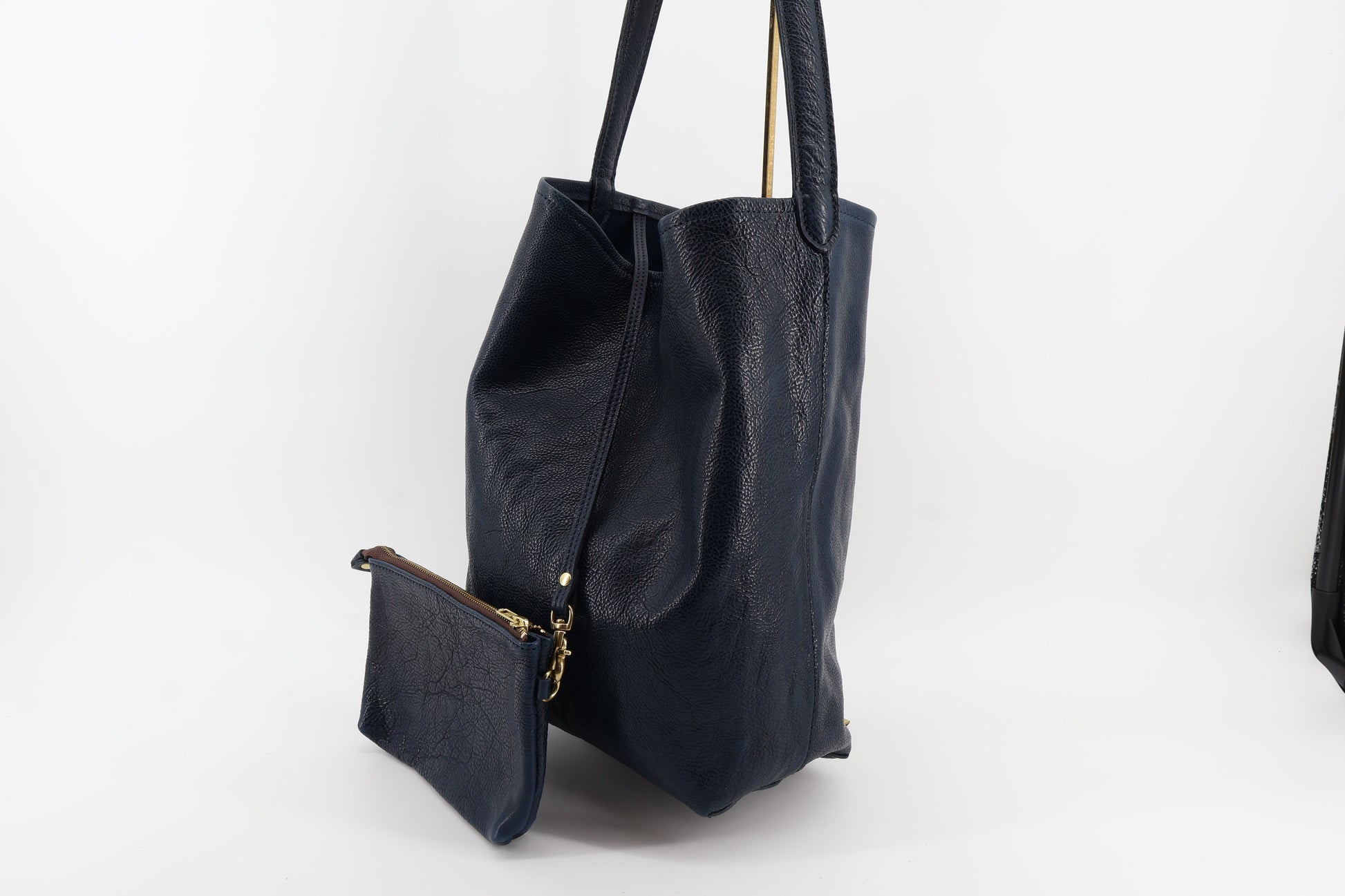 Midnight Leather Hobo & Zip Pouch Eugo