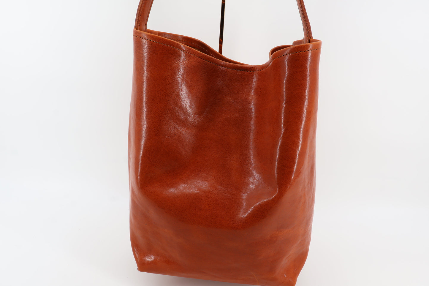 Bison Leather Shoulder Tote Eugo