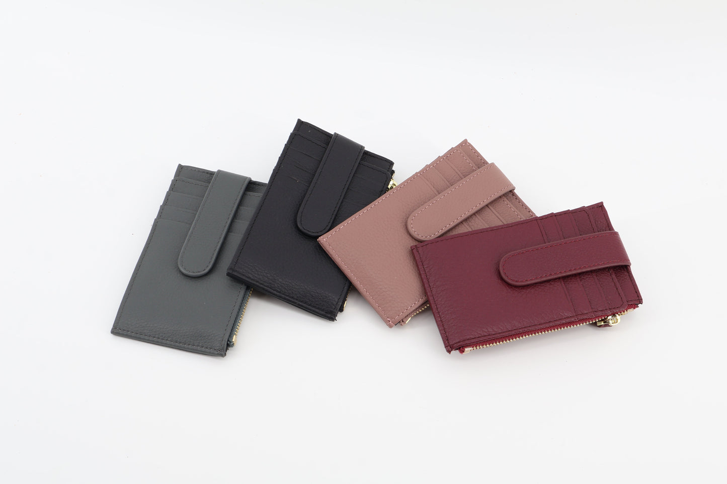 Compact Snap Card Wallet — Zip Coin Pocket Eugo