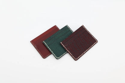 Slim Card Holder — Hand-Stitched Leather euGo designs