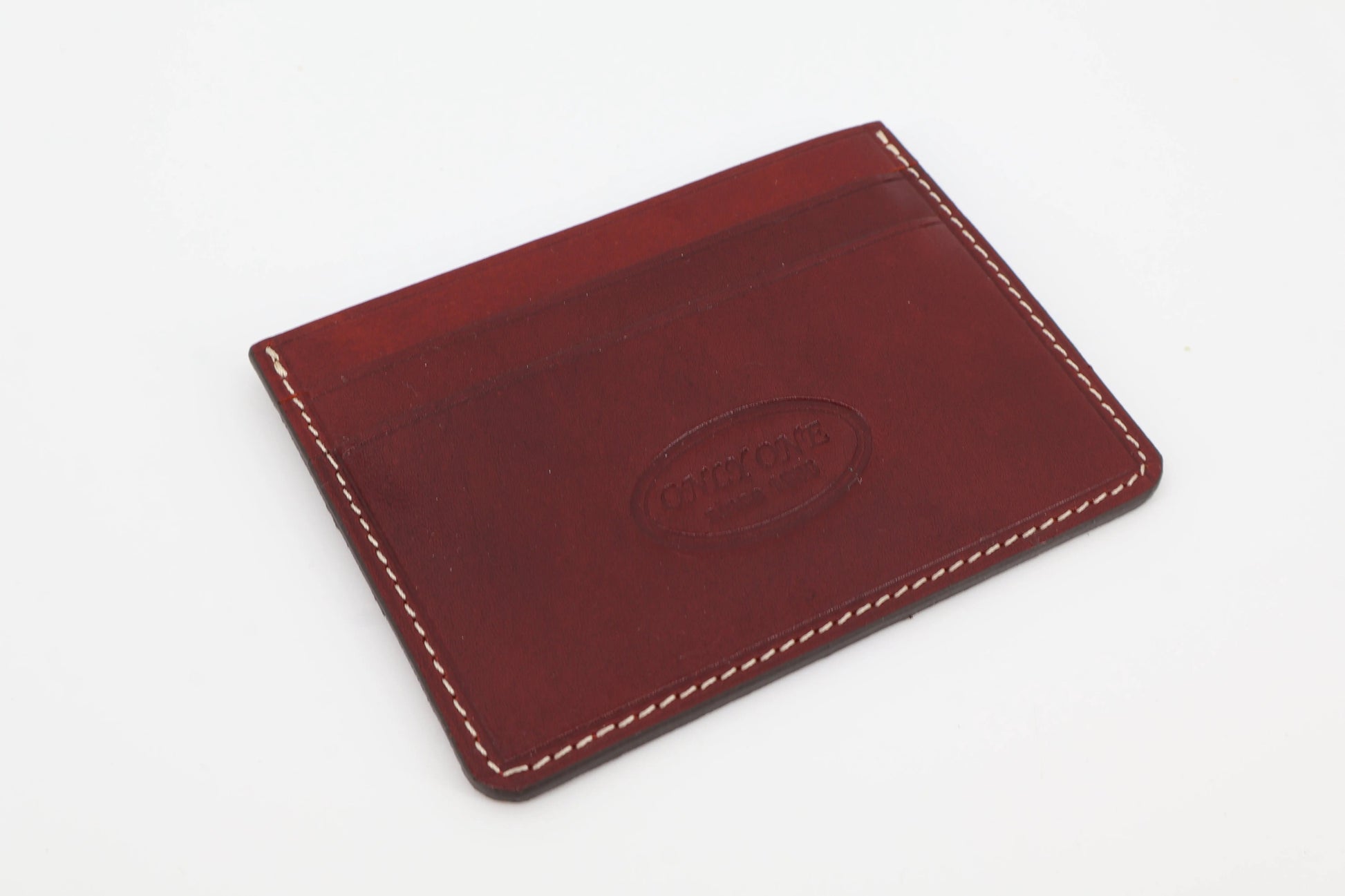 Slim Card Holder — Hand-Stitched Leather euGo designs