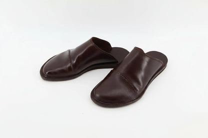 Leather mule footwear by Eugo