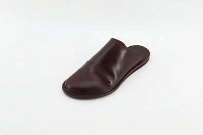 Leather mule footwear by Eugo